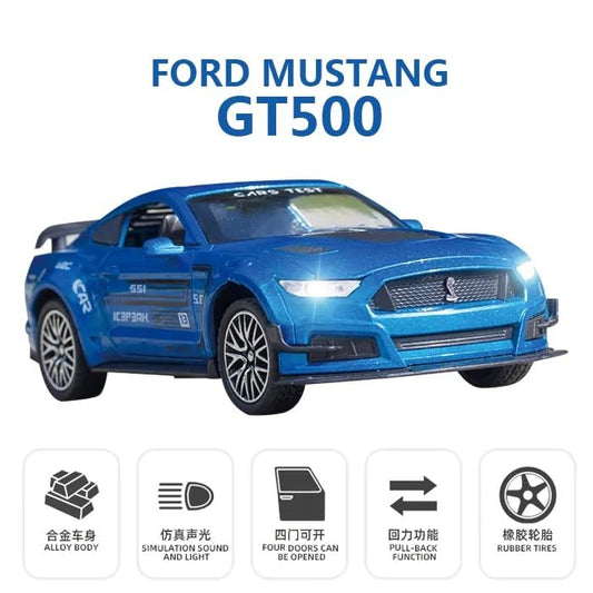 Ford Mustang Shelby GT500 1:24 diecast scale model car | Assorted Colors