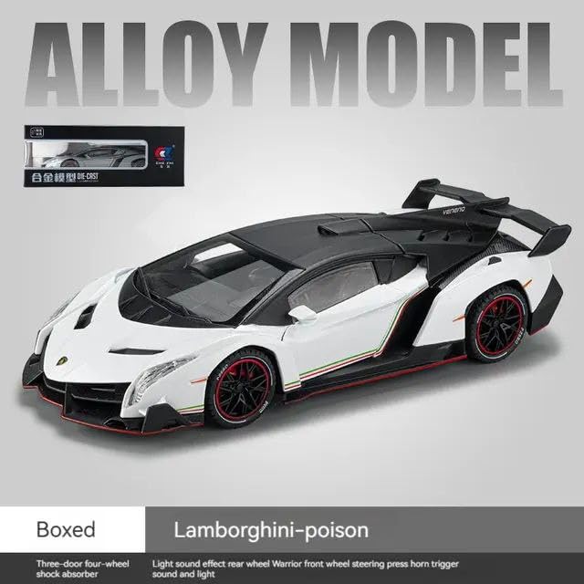 Lamborghini Veneno Scale Model Diecast Metalcar - All Size