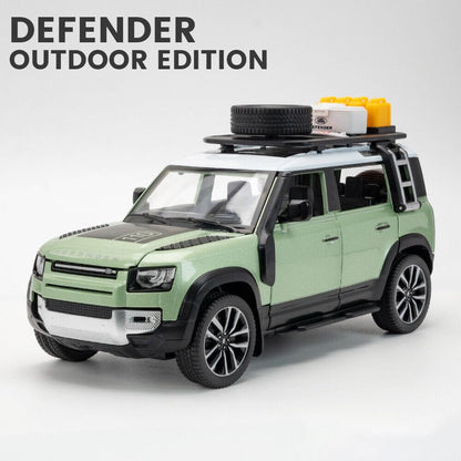 Defender Camping - Diecast Metal Car - Scale 1:24