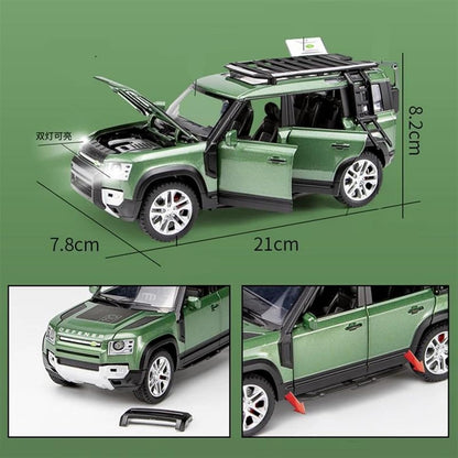 Defender Camping - Diecast Metal Car - Scale 1:24