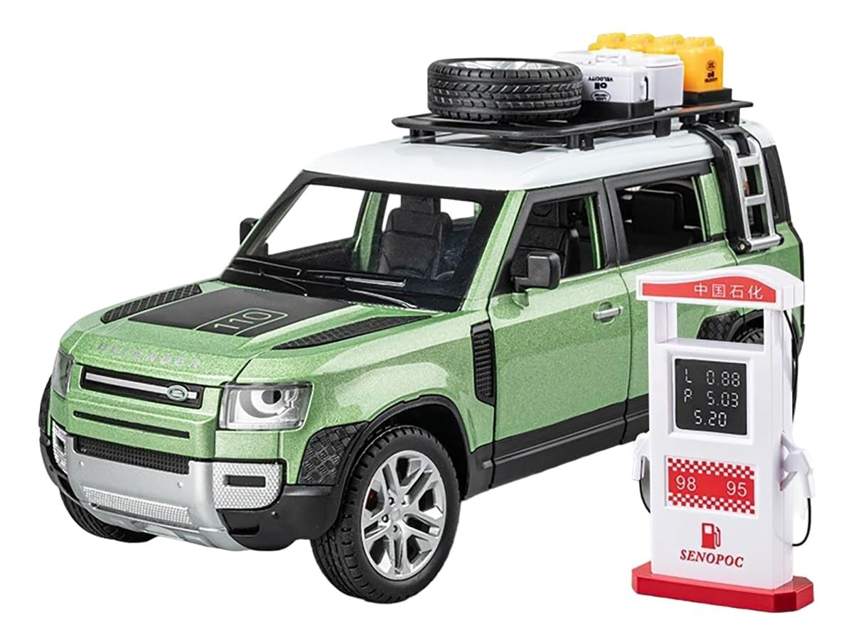 Defender Camping - Diecast Metal Car - Scale 1:24