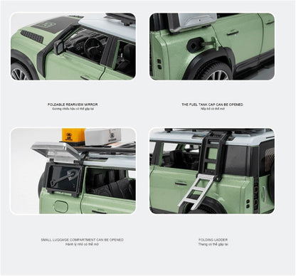 Defender Camping - Diecast Metal Car - Scale 1:24