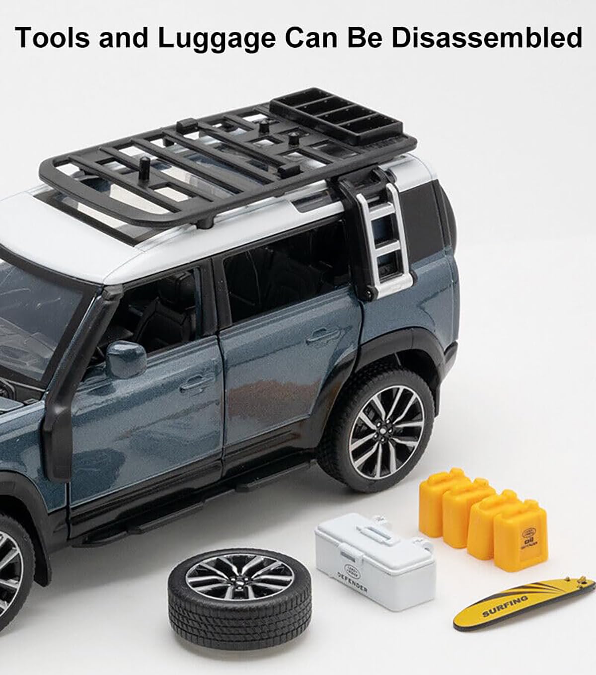 Defender Camping - Diecast Metal Car - Scale 1:24