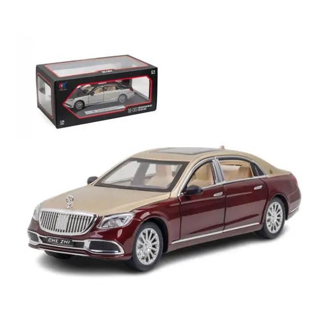 Scale Exclusive Alloy Metal Pull Back Die-cast Car Model with Sound Light Mini Auto Toy for Kids Metal Model Toy Car with Sound and Light (1:24 Scale Wuling Van Modified-RED)