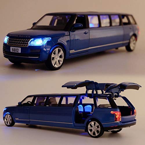 Scale Exclusive Alloy Metal Pull Back Die-cast Car Model with Sound Light Mini Auto Toy for Kids Metal Model Toy Car with Sound and Light (1:28 Scale Ford Pickup-Blue)