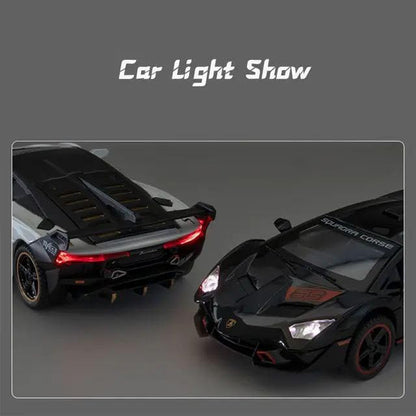 1:24 Scale Exclusive Alloy Metal Pull Back Die-cast Car Model with Sound Light Mini Auto Toy for Kids Metal Model Toy Car with Sound and Light (1.24 Amg Benz-Class Exy 6X6 -Black)