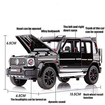 1:24 Scale Land Rover Defender Exclusive Alloy Metal Pull Back Die-cast Car Model with Sound Light Mini Auto Toy for Kids with Sound and Light (RR Defender- Multicolor)