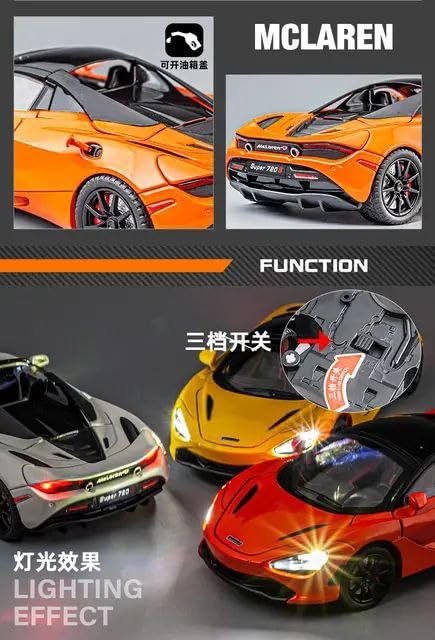 Mclaren 720s 1:24 diecast scale model car collectible