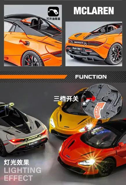 Mclaren 720s 1:24 diecast scale model car collectible
