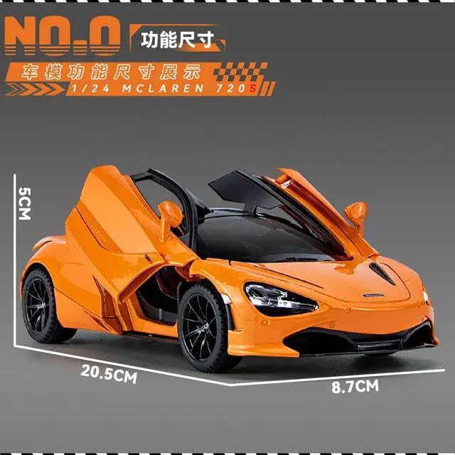 Mclaren 720s 1:24 diecast scale model car collectible