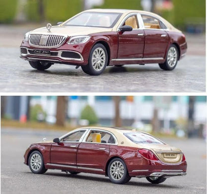 Scale Exclusive Alloy Metal Pull Back Die-cast Car Model with Sound Light Mini Auto Toy for Kids Metal Model Toy Car with Sound and Light (1:24 Scale Wuling Van Modified-RED)