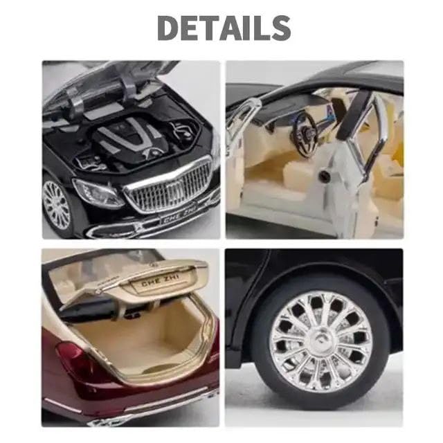 Scale Exclusive Alloy Metal Pull Back Die-cast Car Model with Sound Light Mini Auto Toy for Kids Metal Model Toy Car with Sound and Light (1:24 Scale Wuling Van Modified-RED)
