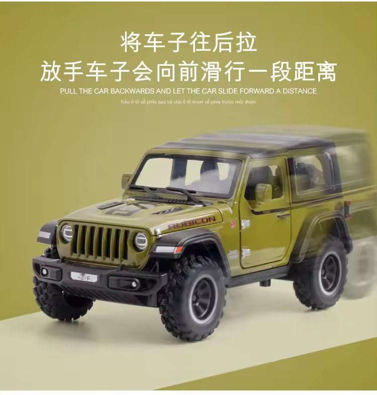 Wrangler Rubicon Thar Jeep Scale Model Diecast Metal Car - All Size