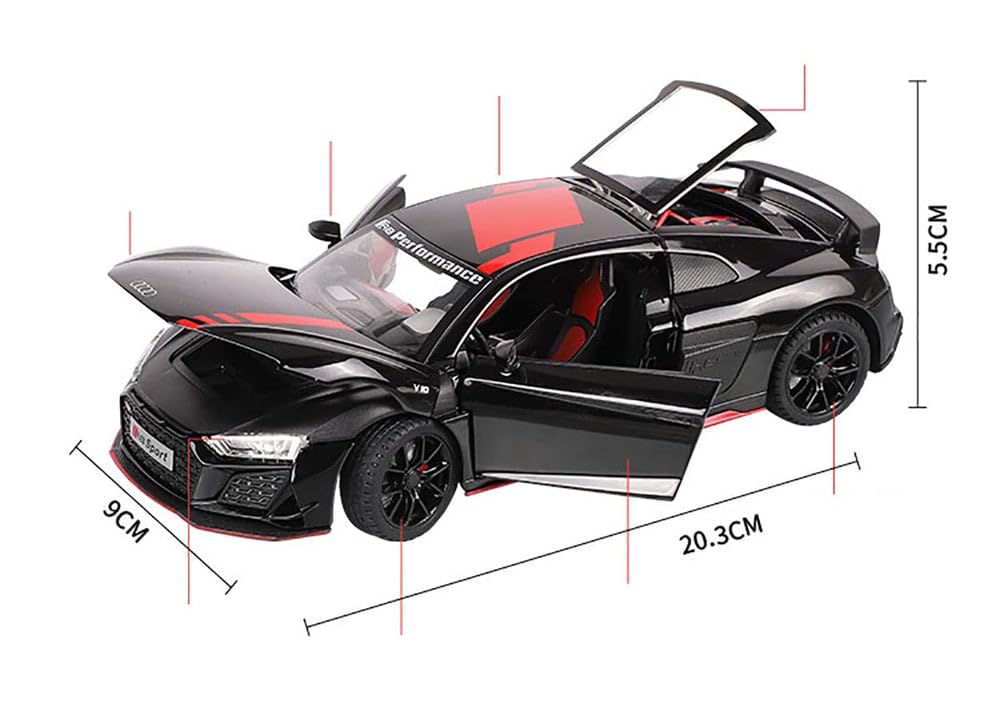 Audi R8 V10 Scale Model Diecast Metalcar