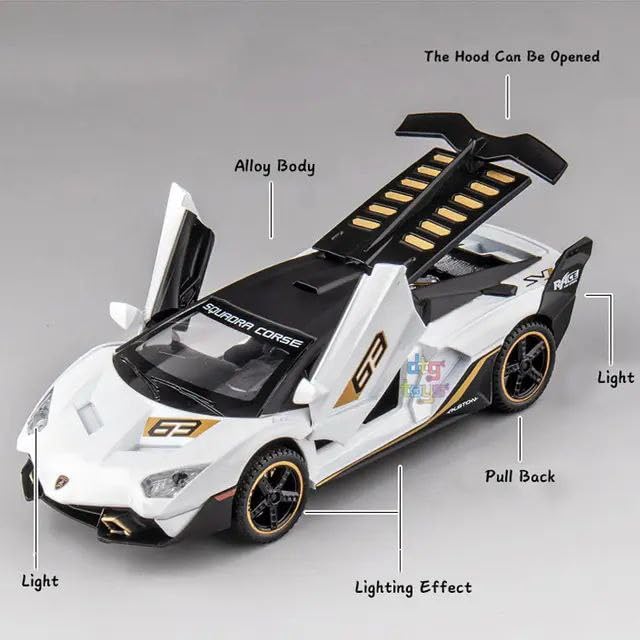 1:24 Scale Exclusive Alloy Metal Pull Back Die-cast Car Model with Sound Light Mini Auto Toy for Kids Metal Model Toy Car with Sound and Light (1.24 Amg Benz-Class Exy 6X6 -Black)