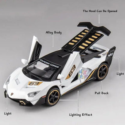 1:24 Scale Exclusive Alloy Metal Pull Back Die-cast Car Model with Sound Light Mini Auto Toy for Kids Metal Model Toy Car with Sound and Light (1.24 Amg Benz-Class Exy 6X6 -Black)