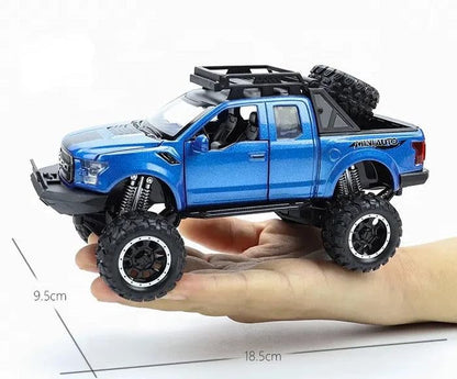 Ford Raptor F150 Pick-up Scale Model Diecast Metalcar - All Size
