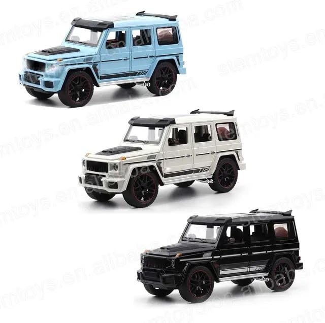 1:24 Scale Land Rover Defender Exclusive Alloy Metal Pull Back Die-cast Car Model with Sound Light Mini Auto Toy for Kids with Sound and Light (RR Defender- Multicolor)