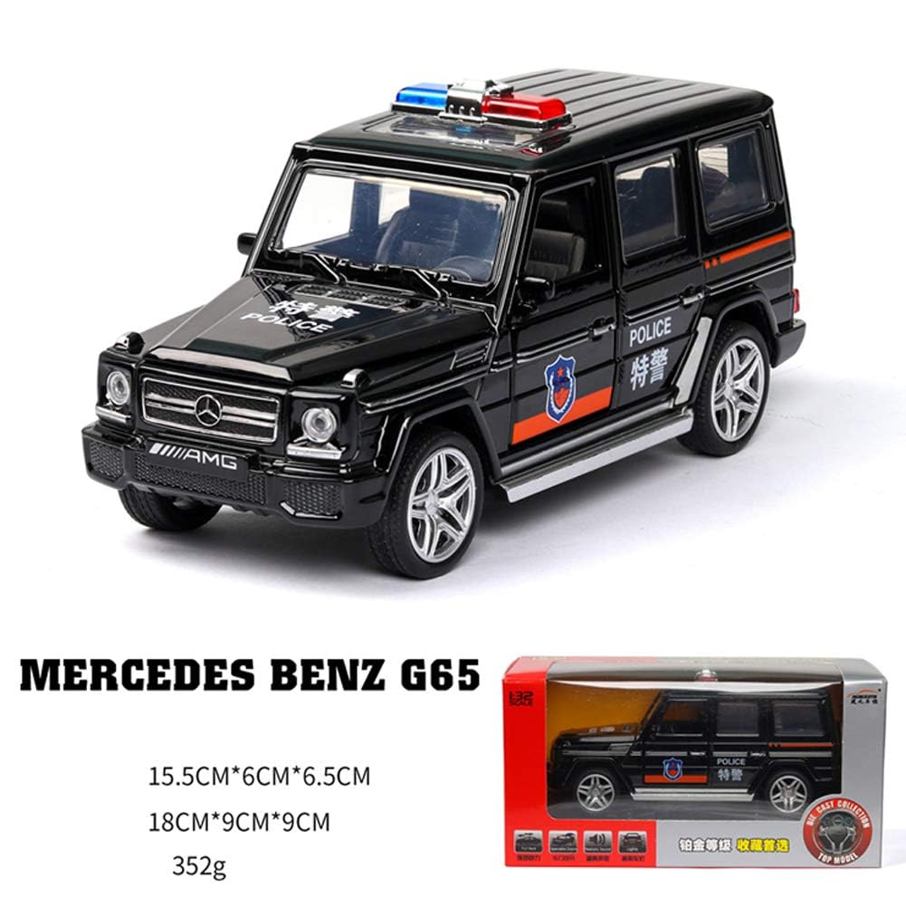 Mercedes Amg G65 Police Scale Model Diecast Metalcar - All Size