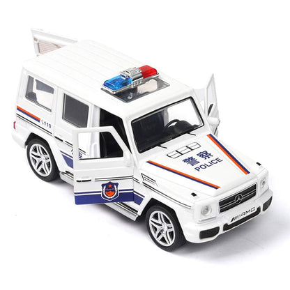 Mercedes Amg G65 Police Scale Model Diecast Metalcar - All Size