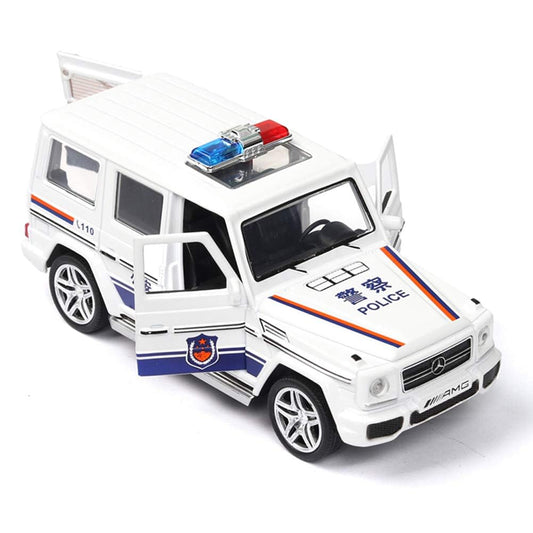 Mercedes Amg G65 Police Scale Model Diecast Metalcar - All Size