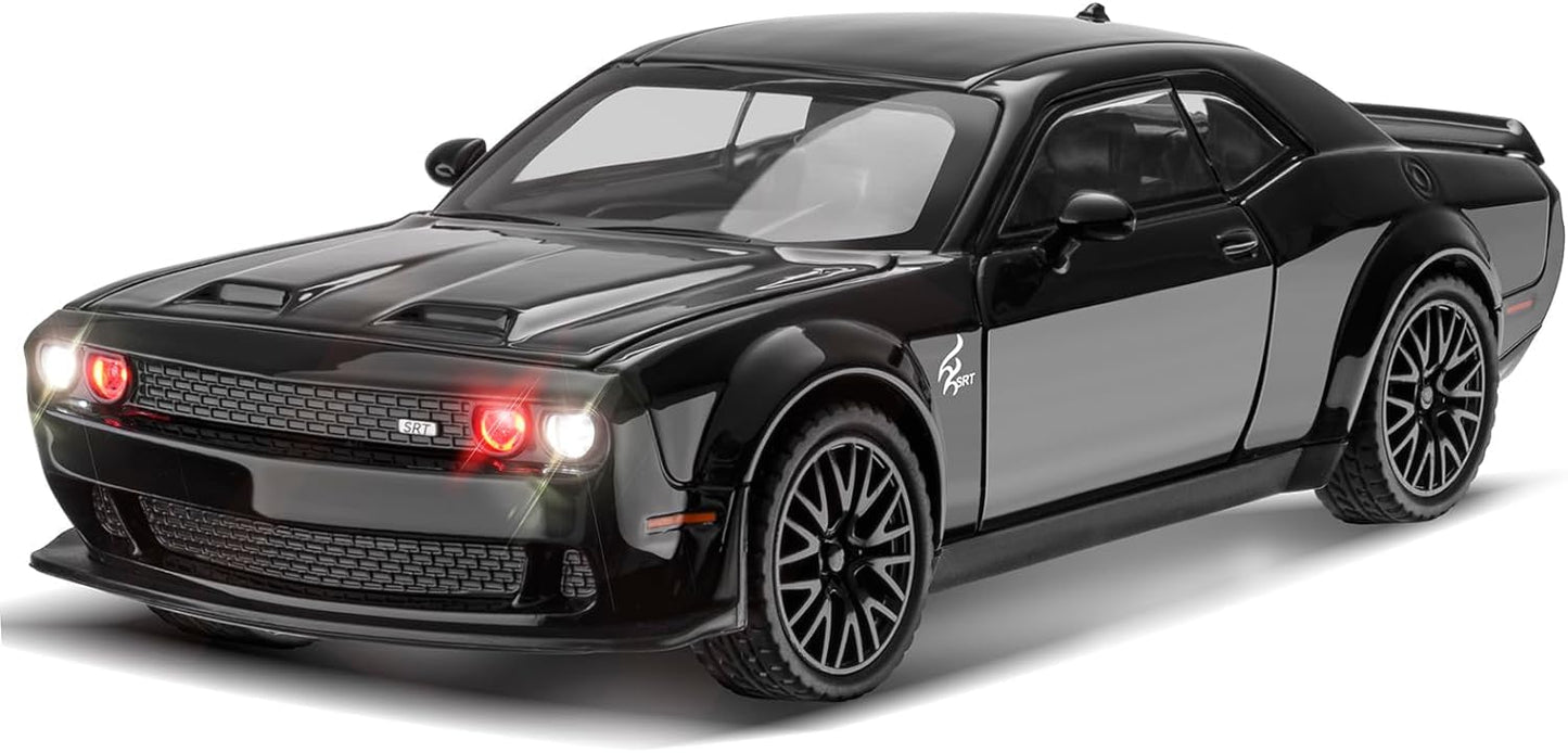 1:24 SCALEExclusive Alloy Metal Pull Back Die-cast Car Scale Model with Sound Light Mini Auto Toy for Kids Metal Model Toy Car with Sound and Light (Lamborgini Veneno- Multicolor)