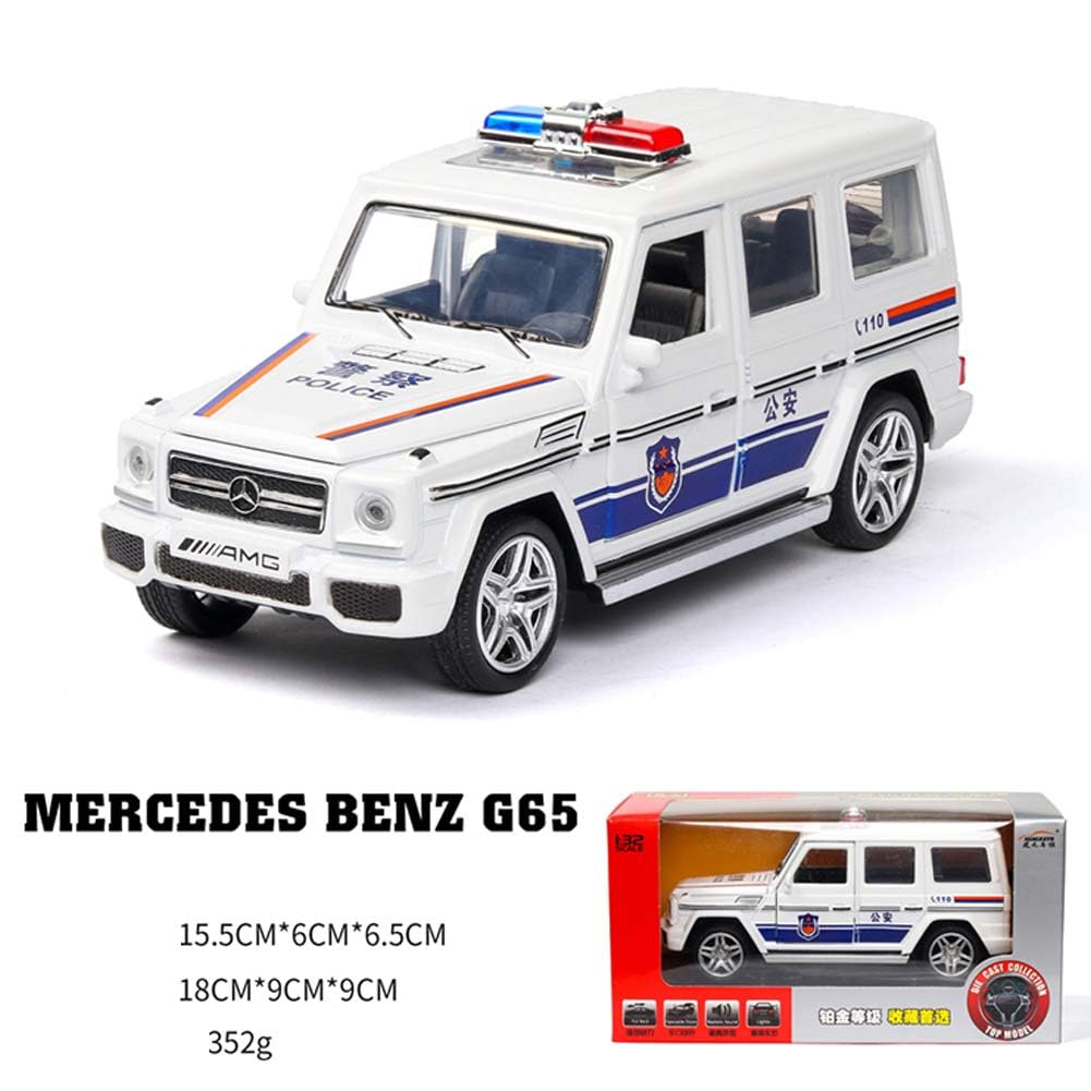 Mercedes Amg G65 Police Scale Model Diecast Metalcar - All Size