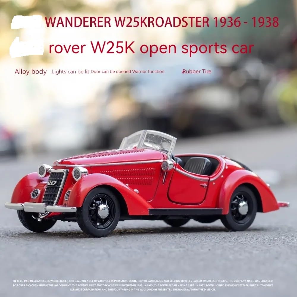 1:24 Scale Exclusive Alloy Metal Pull Back Die-cast Car Model with Sound Light Mini Auto Toy for Kids Metal Model Toy Car with Sound and Light (1.24 Merrc U5000 Monster-Multicolor)