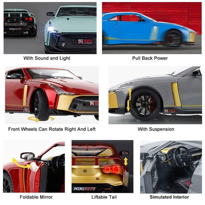 Nissan Gtr-50 Sport Scale Model Diecast Metalcar - All Size
