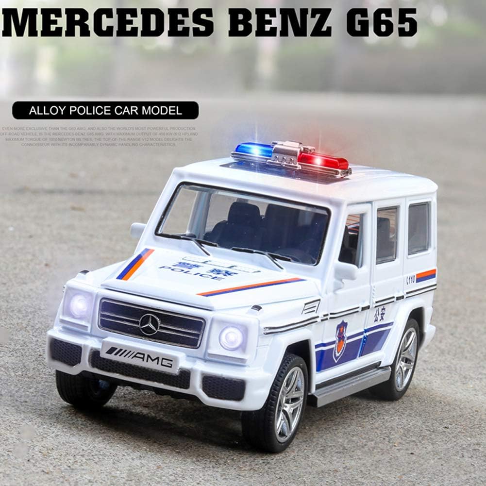 Mercedes Amg G65 Police Scale Model Diecast Metalcar - All Size
