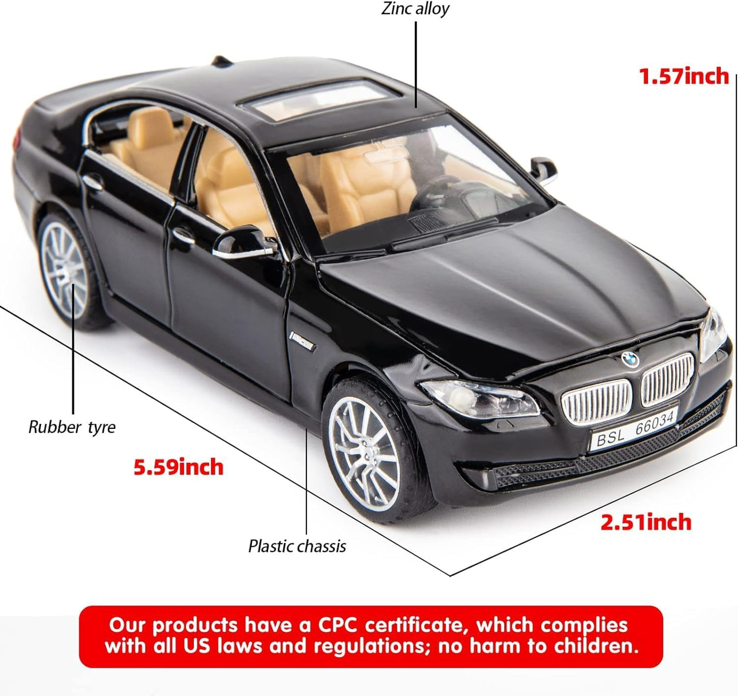 Bmw 760li Scale Model Diecast Metalcar - All Size