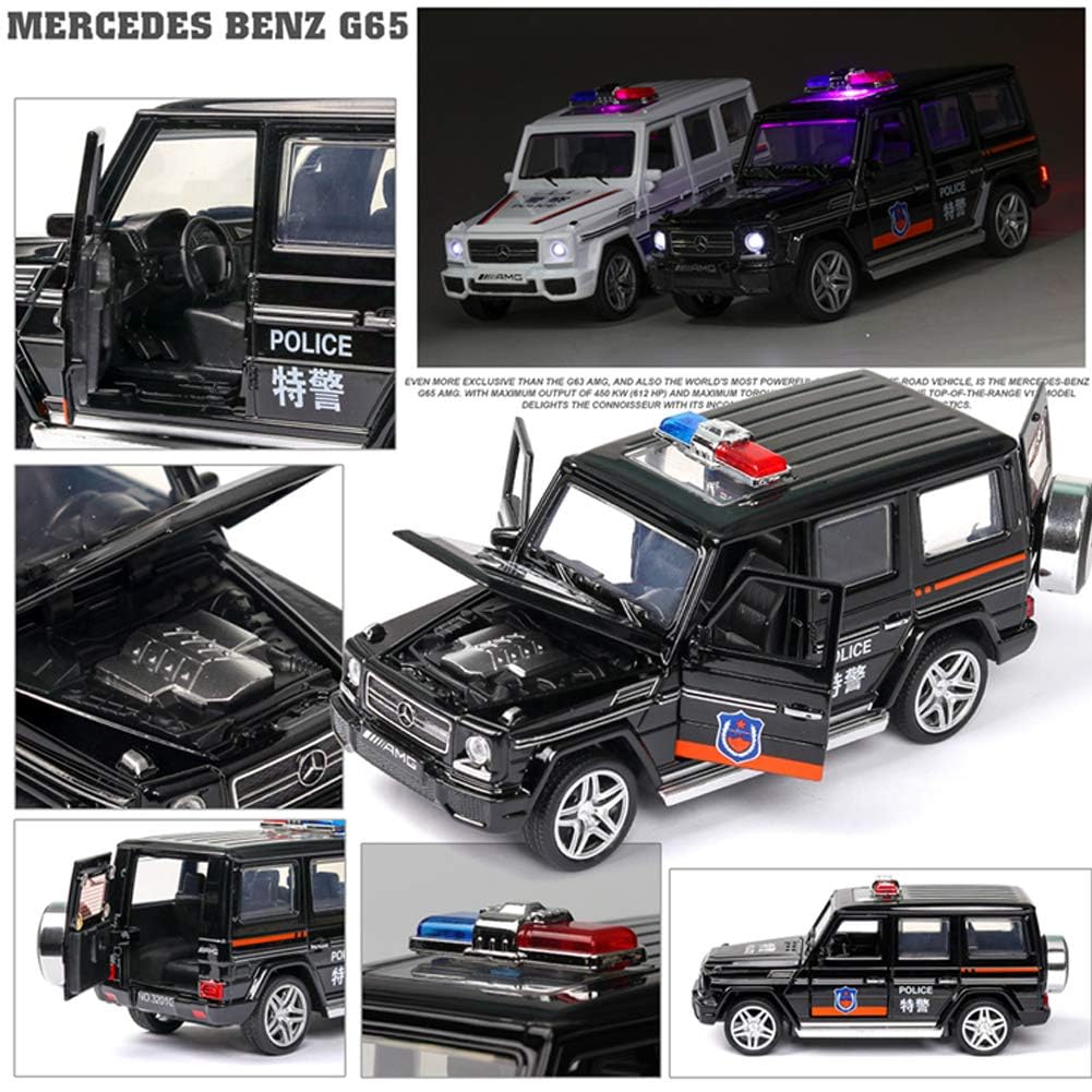 Mercedes Amg G65 Police Scale Model Diecast Metalcar - All Size