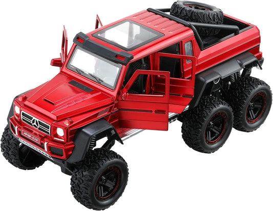 Scale Exclusive Alloy Metal Pull Back Die-cast Car Model with Sound Light Mini Auto Toy for Kids Metal Model Toy Car with Sound and Light (1.32 Scale Pajero-Black)